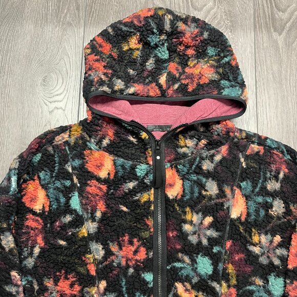 Prana Polar Escape Jacket Medium Fleece Hooded Half‎ Zip - Picture 2 of 8